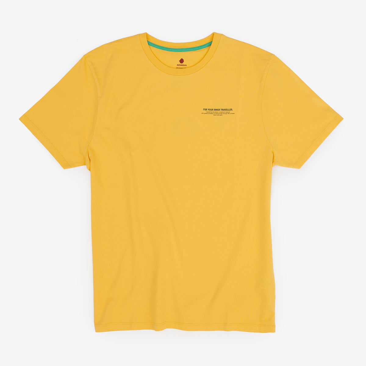 Camiseta amarilla de algodón orgánico