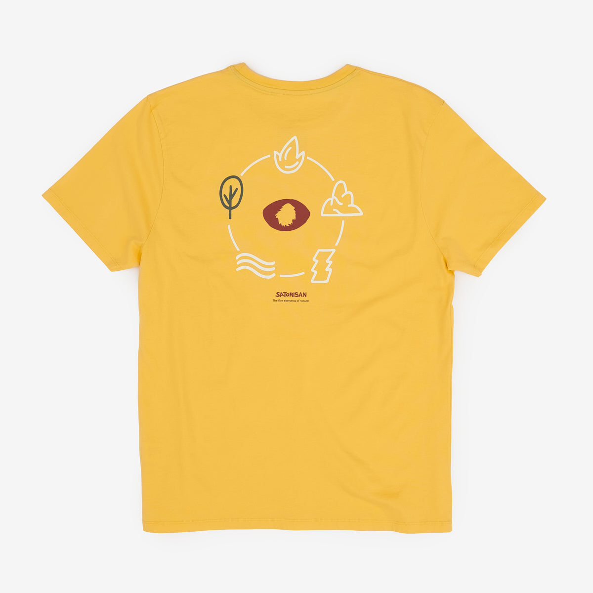Camiseta amarilla de algodón orgánico