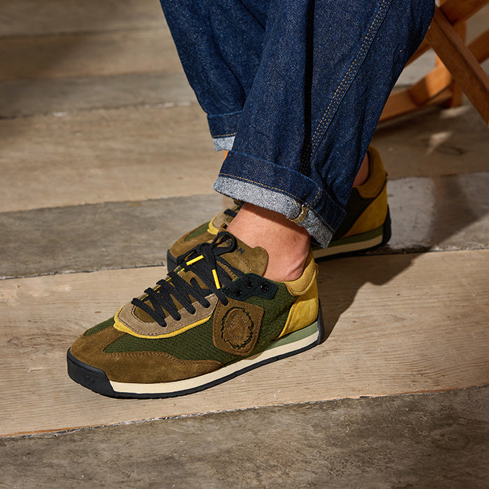 Ensō Twill Felt | Khaki Psychadelic