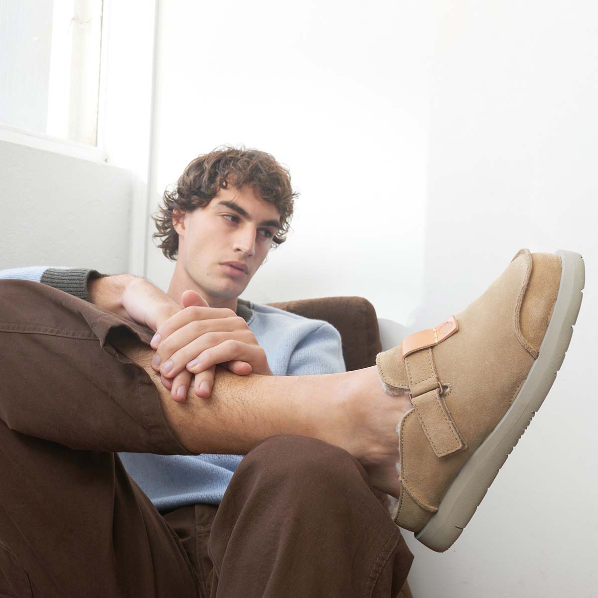 Uwabaki Clog Suede | Driftwood