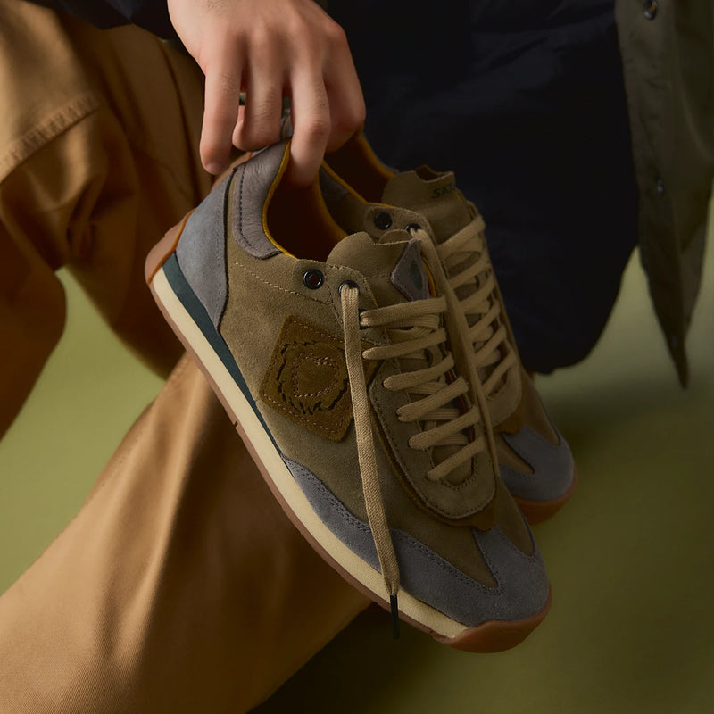 Ensō Suede | Peat Green
