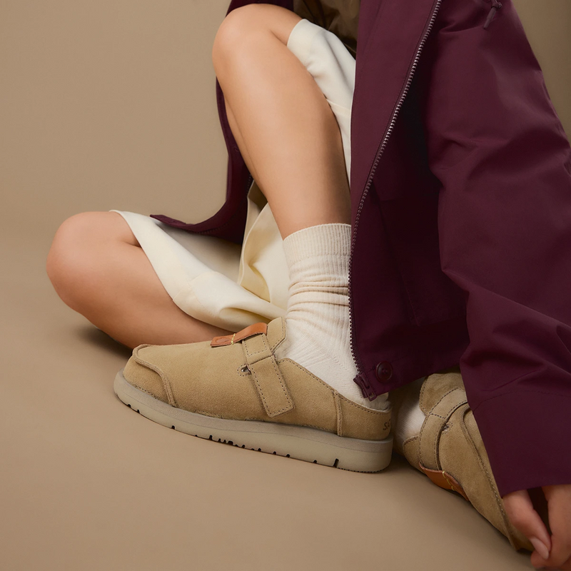 Uwabaki Clog Suede | Driftwood