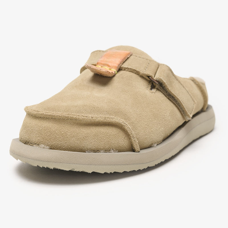 Uwabaki Clog Strap Suede | Driftwood