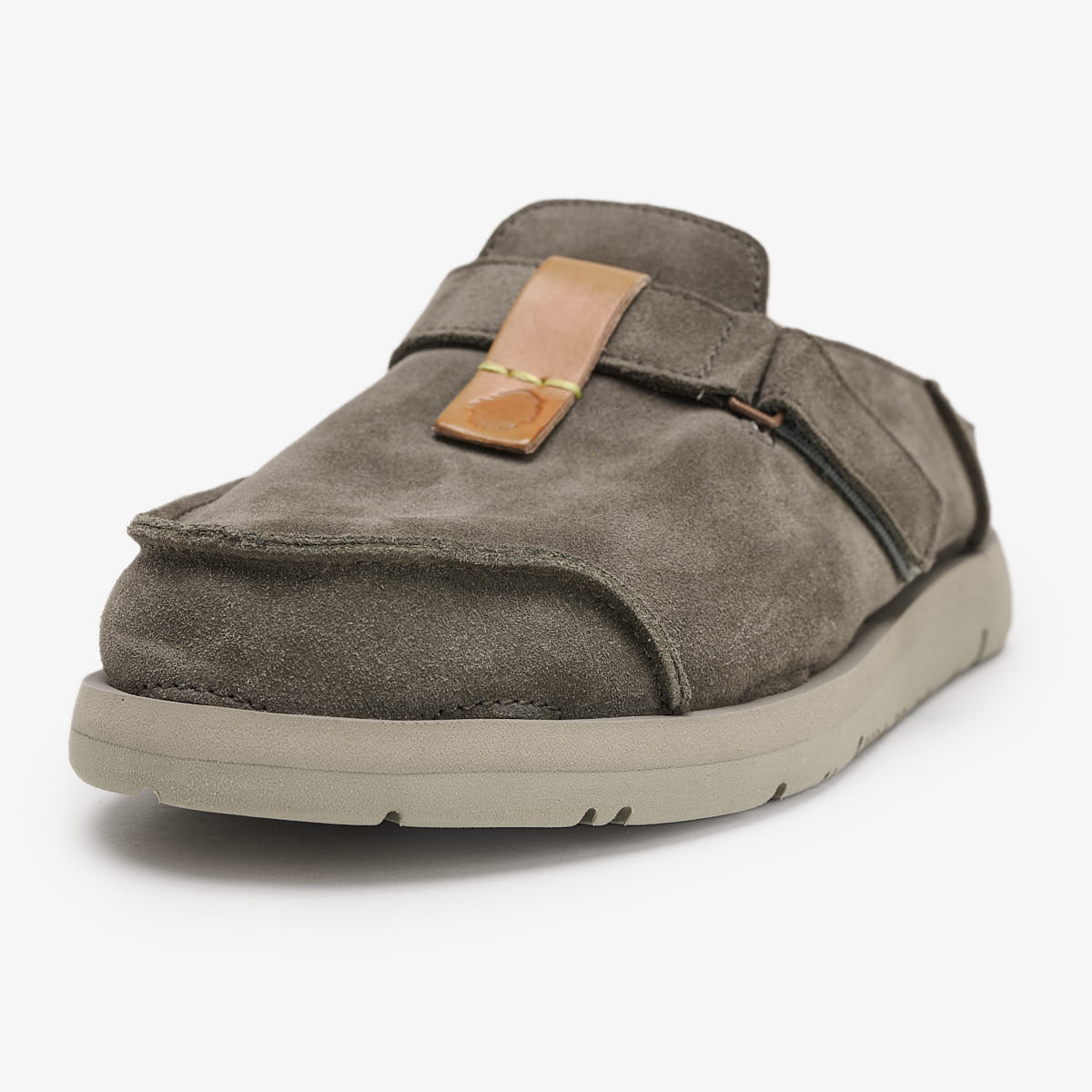 Uwabaki Clog Suede | Deep Khaki