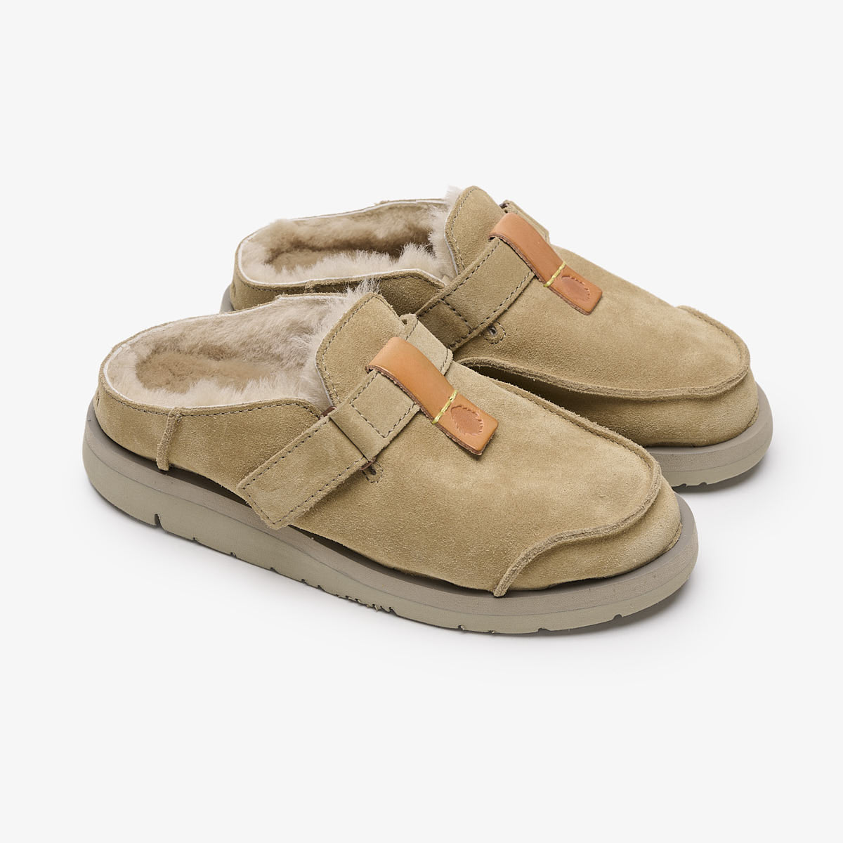 Uwabaki Clog Suede | Driftwood