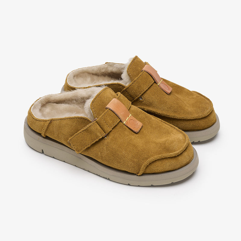 Uwabaki Clog Suede | Mid Brown