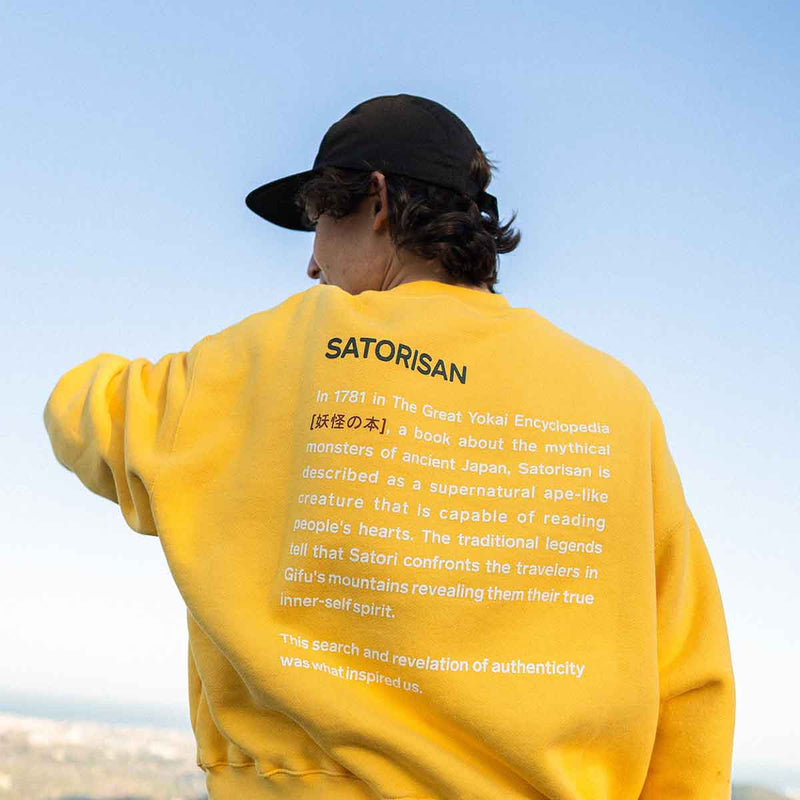 sudadera algodón orgánico hombre amarilla