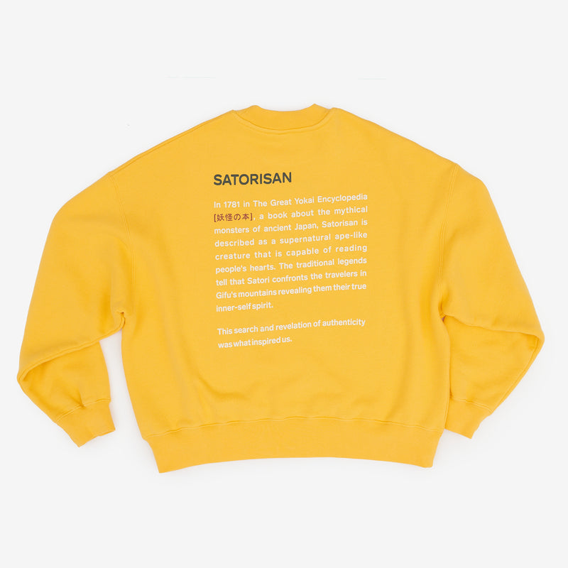 sudadera algodón orgánico hombre amarilla
