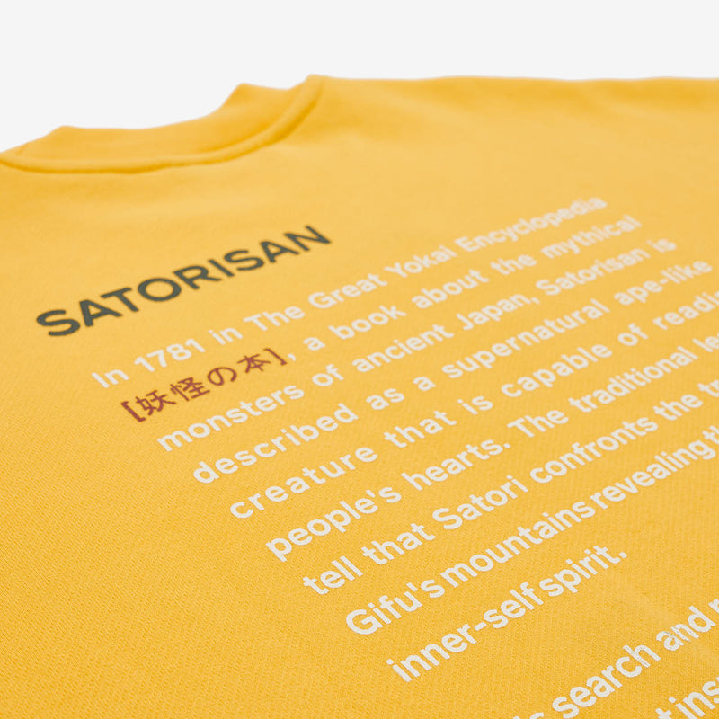 sudadera algodón orgánico hombre amarilla