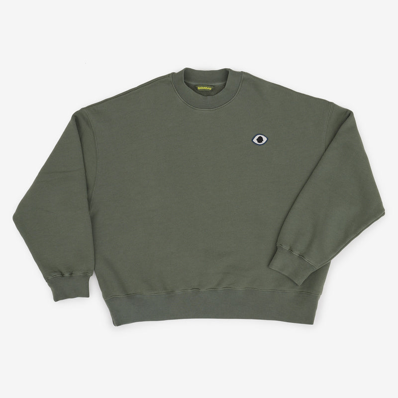 sudaderas oversize hombre verde militar