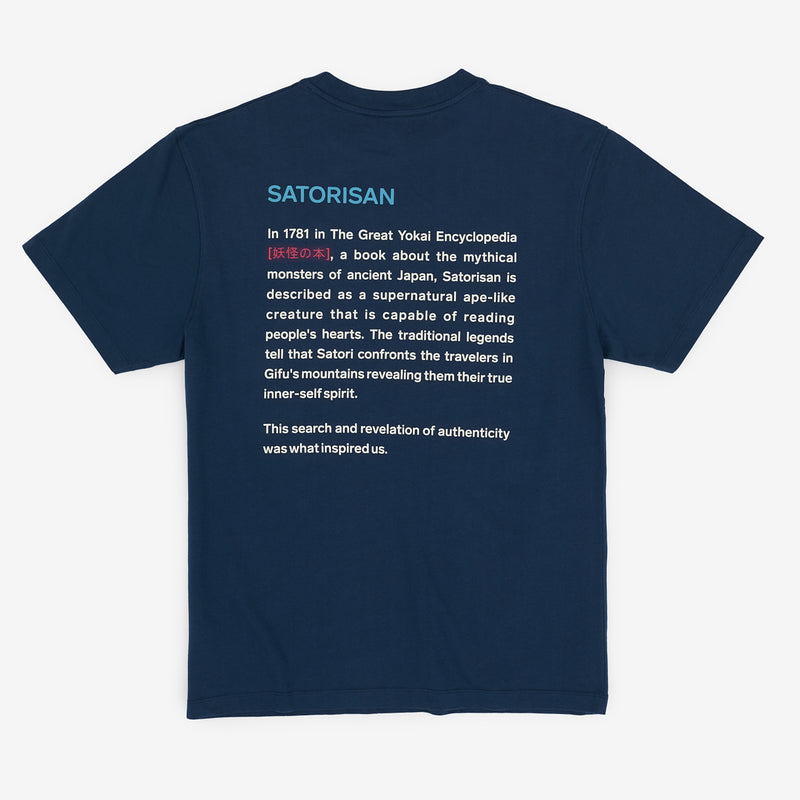 Camiseta de 100 % algodón orgánico azul marino