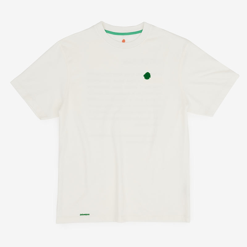 Camiseta de 100 % algodón orgánico blanco