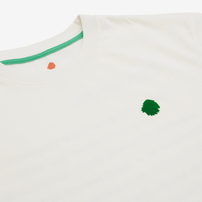 Camiseta de 100 % algodón orgánico blanco