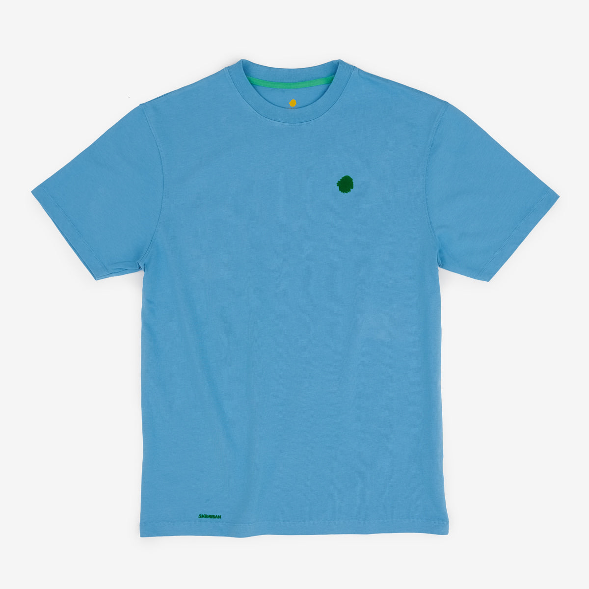 Camiseta de algodón orgánico azul claro