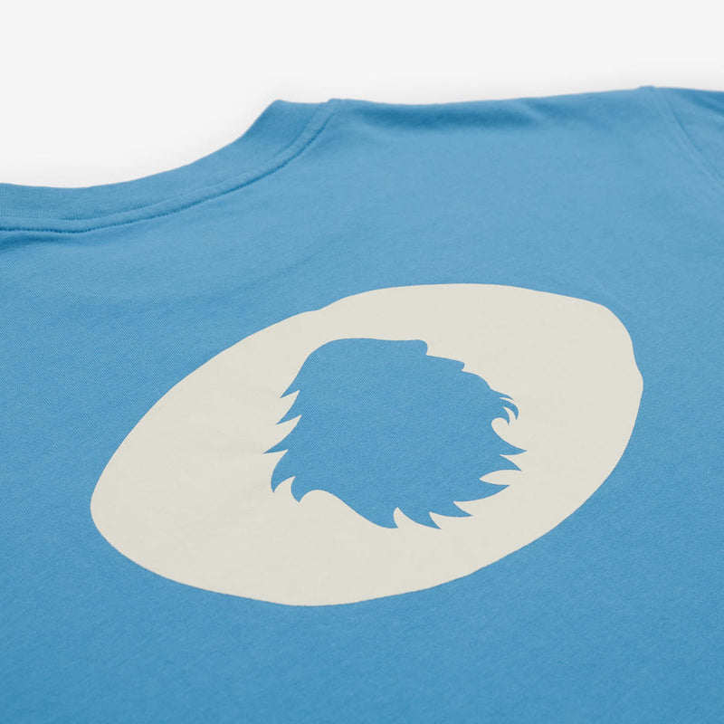 Camiseta de algodón orgánico azul claro