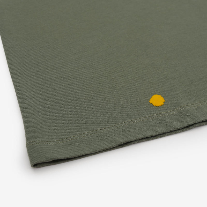 Camiseta algodón orgánico verde militar